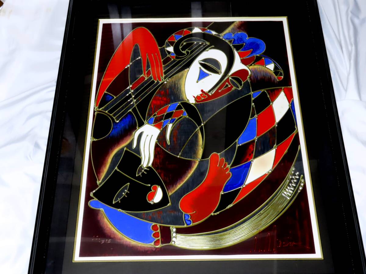 【真作】 マーティロ・マヌキアン 「ハーレクインズララバイ」 シルクスクリーン 大判拍卖