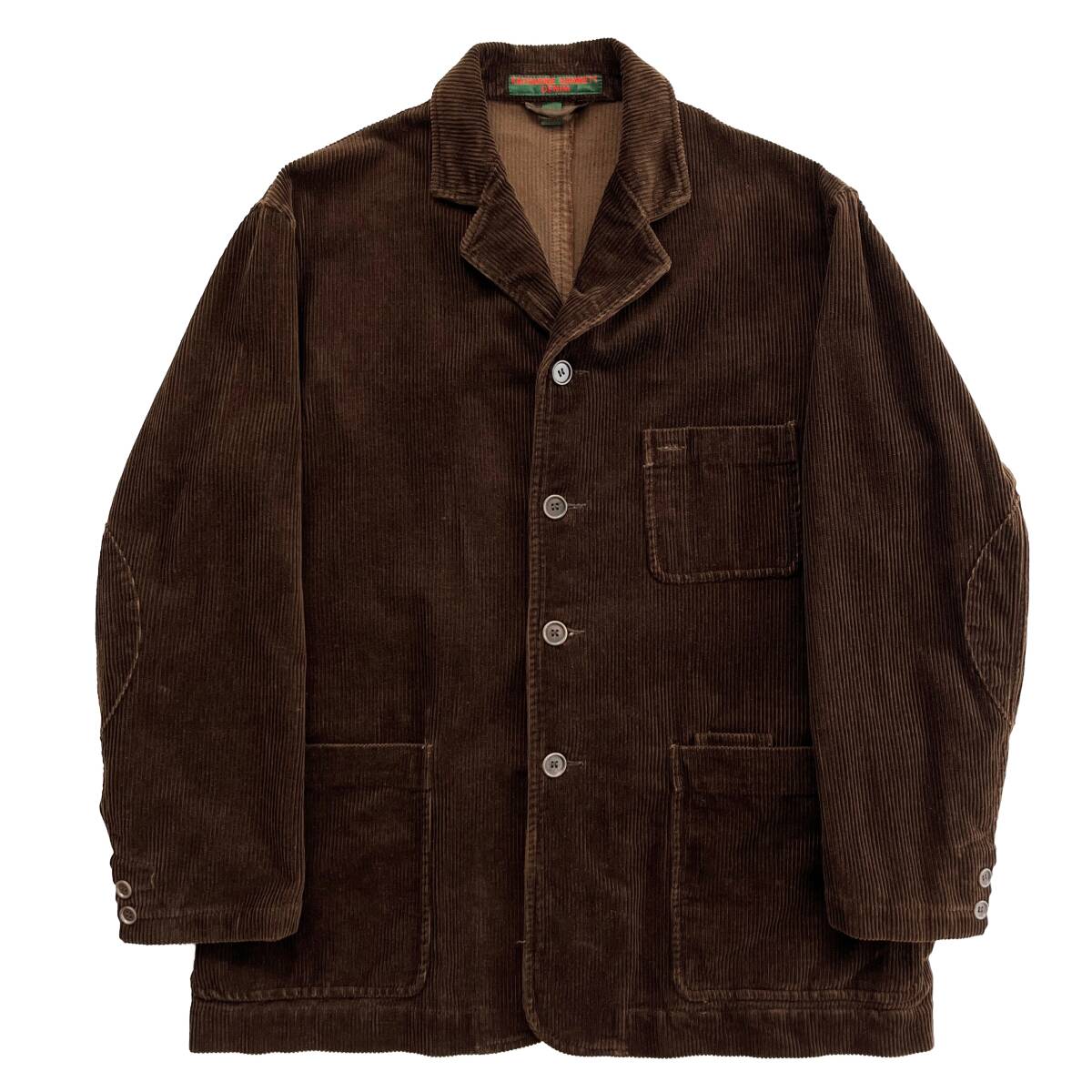 【Vintage】KATHARINE HAMNETT DENIM コーデュロイジャケット L キャサリン・ハムネット ブラウン MADE IN ITALY 1990年代拍卖