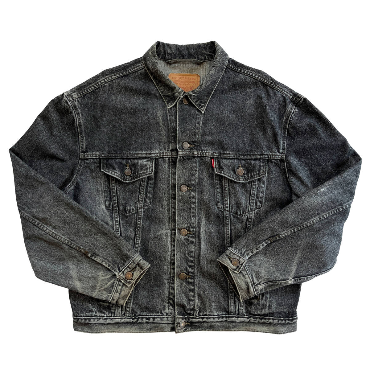 【Vintage】Levi’s デニムジャケット 70503 02 ユーロ リーバイス ジージャン XXL 黒 ブラック 先染め拍卖