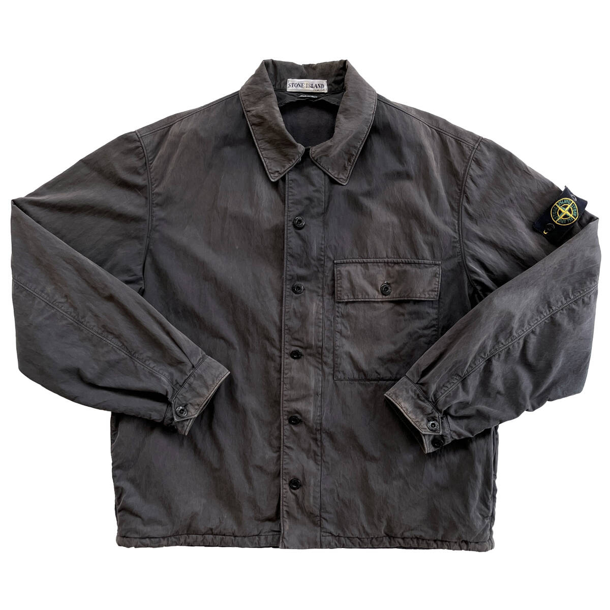 【Vintage】STONE ISLAND ナイロンメタル ジャケット L チャコールグレー C.P.COMPANY ストーンアイランド Ten C 2000A/W拍卖