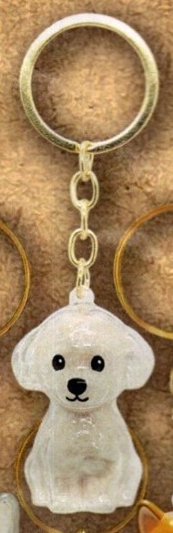 ★★★【送料込み】即決!いつもわんちゃんと一緒!おでかけ毛入れキーホルダー【トイプードル】★うちの子のけだまだま/犬/イヌ/いぬ★★★拍卖