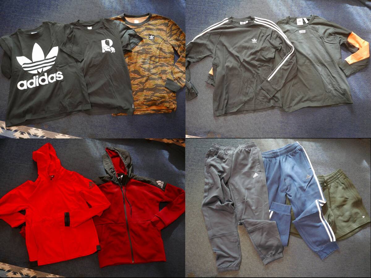 ☆アディダス☆大量放出☆②☆長袖Tシャツ・半袖Tシャツ・ジャージ・他☆拍卖