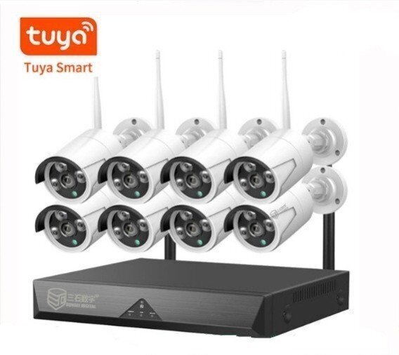 2025最新モデル*防犯カメラセット8台カメラ 500万画素 屋外IP66防水 遠隔監視&動体検知 暗視撮影 WIFI ハードディスク付き拍卖