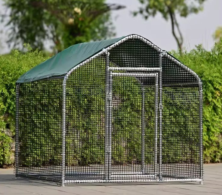 屋外鶏小屋・家禽の小型養殖棚、簡易孔雀ケージ、大型鳩かご、犬用防雨シェルター 組み立て拍卖