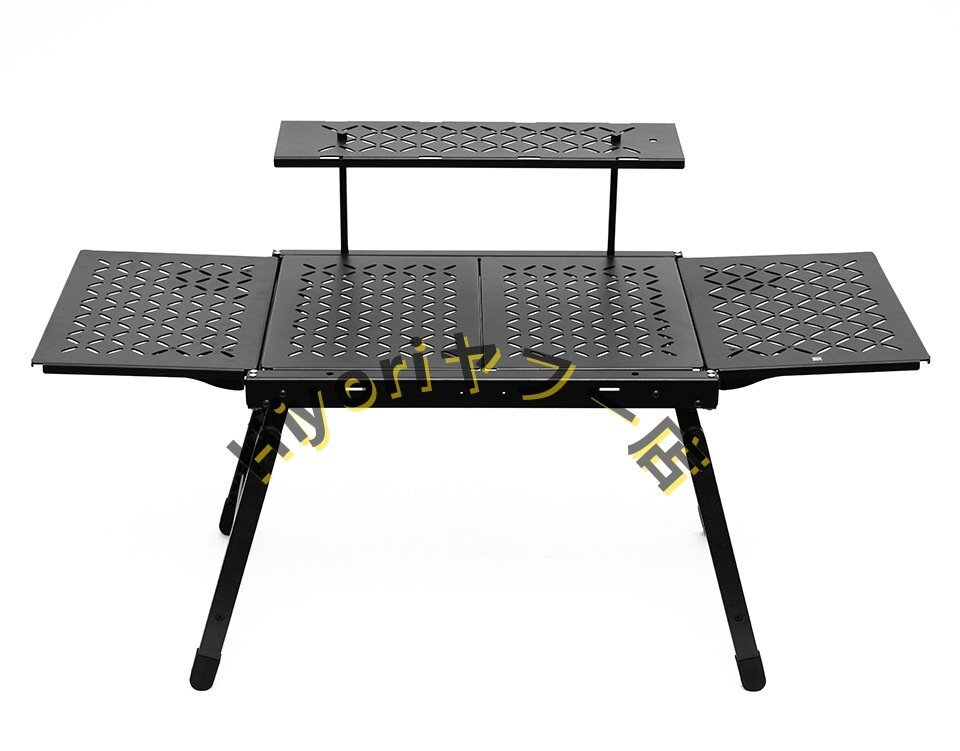 高品質 折りたたみ IGTテーブルフレームと天板5枚 セット アルミニウ合金製 超軽量5.5kg 多機能 キャンプアウトドア 収納付き拍卖