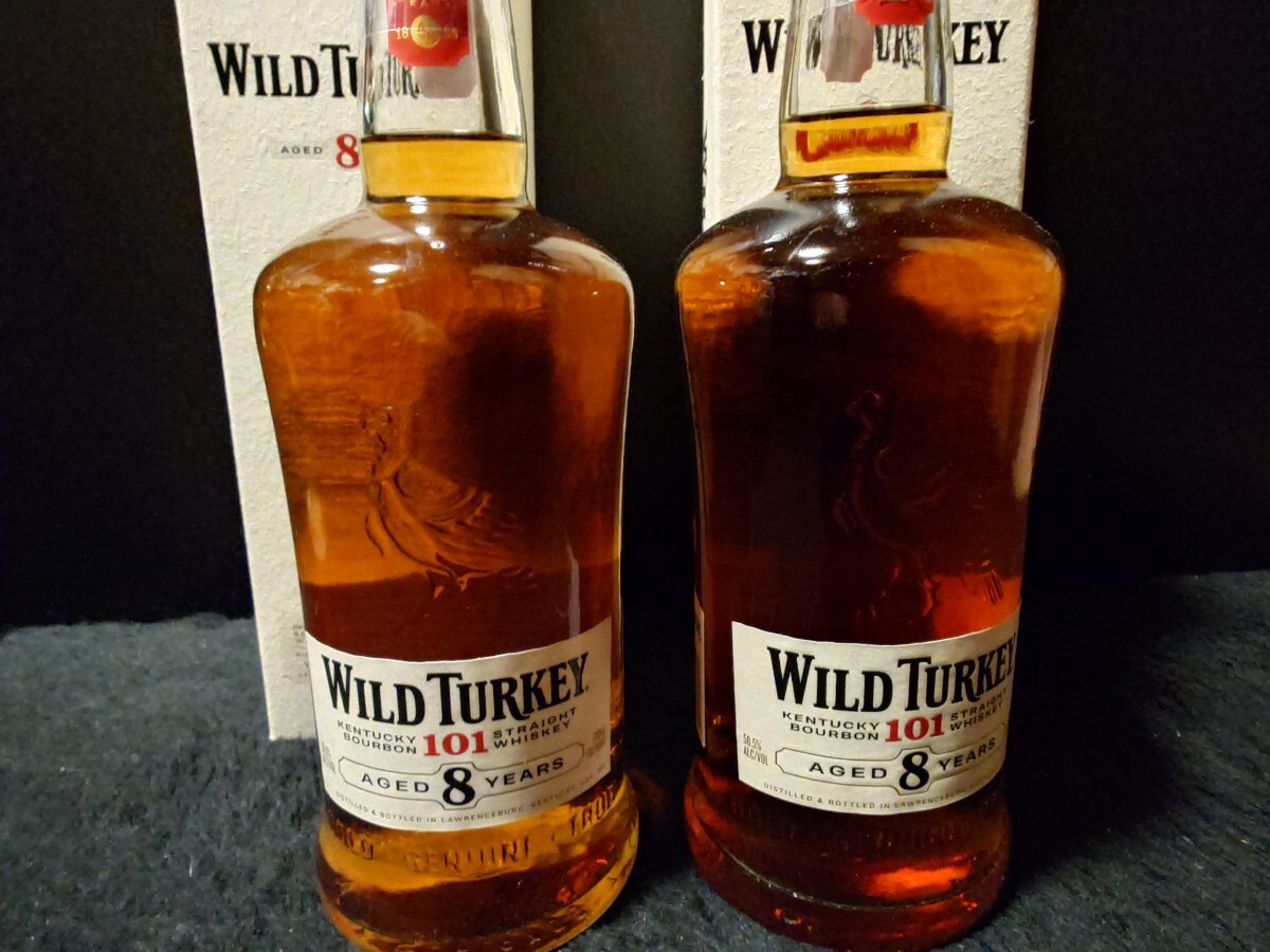 【新品未開栓】ワイルドターキー8年 箱付き2本セット拍卖