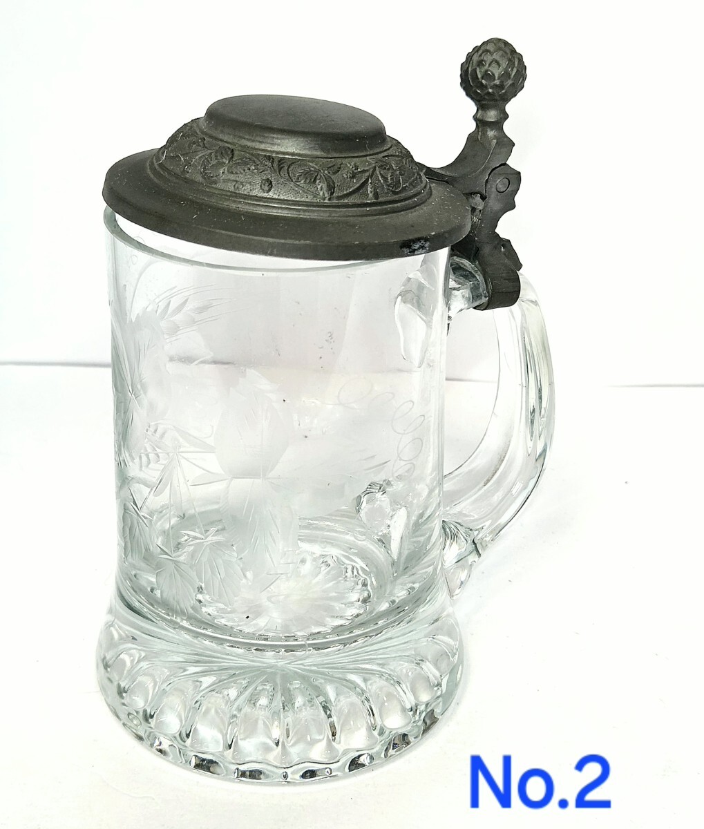 初だし品 ビンテージ ドイツ RASTAL ラスタル社製 錫製蓋付き ビアマグ ビールジョッキ ドイツ No.2 ★広島発送★(岡山発送品同梱不可)拍卖