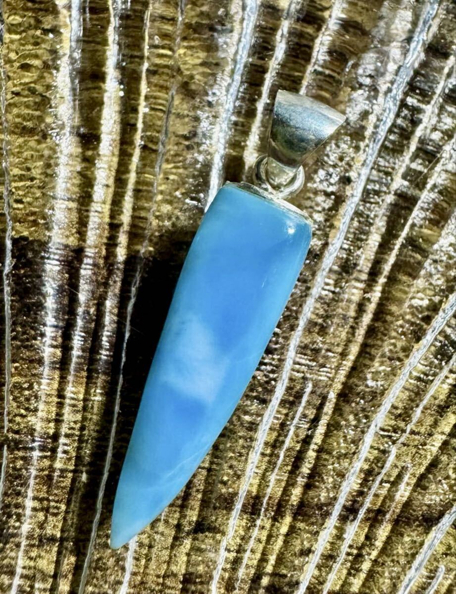 ◆ハイクオリティ ラリマー牙 ペンダントトップ★天然石アクセサリー ☆。.:*・゜拍卖