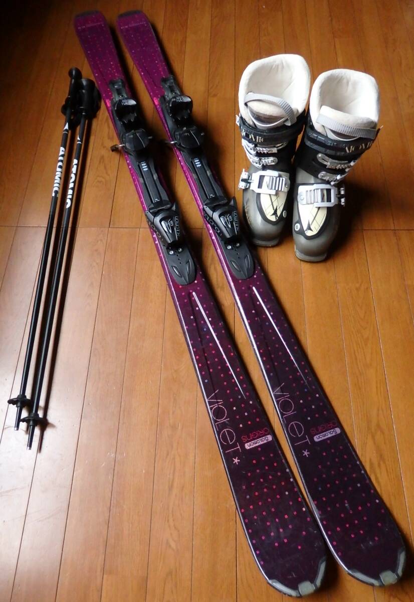SALOMON,ATOMIC 板159cm、ブーツ24.0~24.5cm拍卖