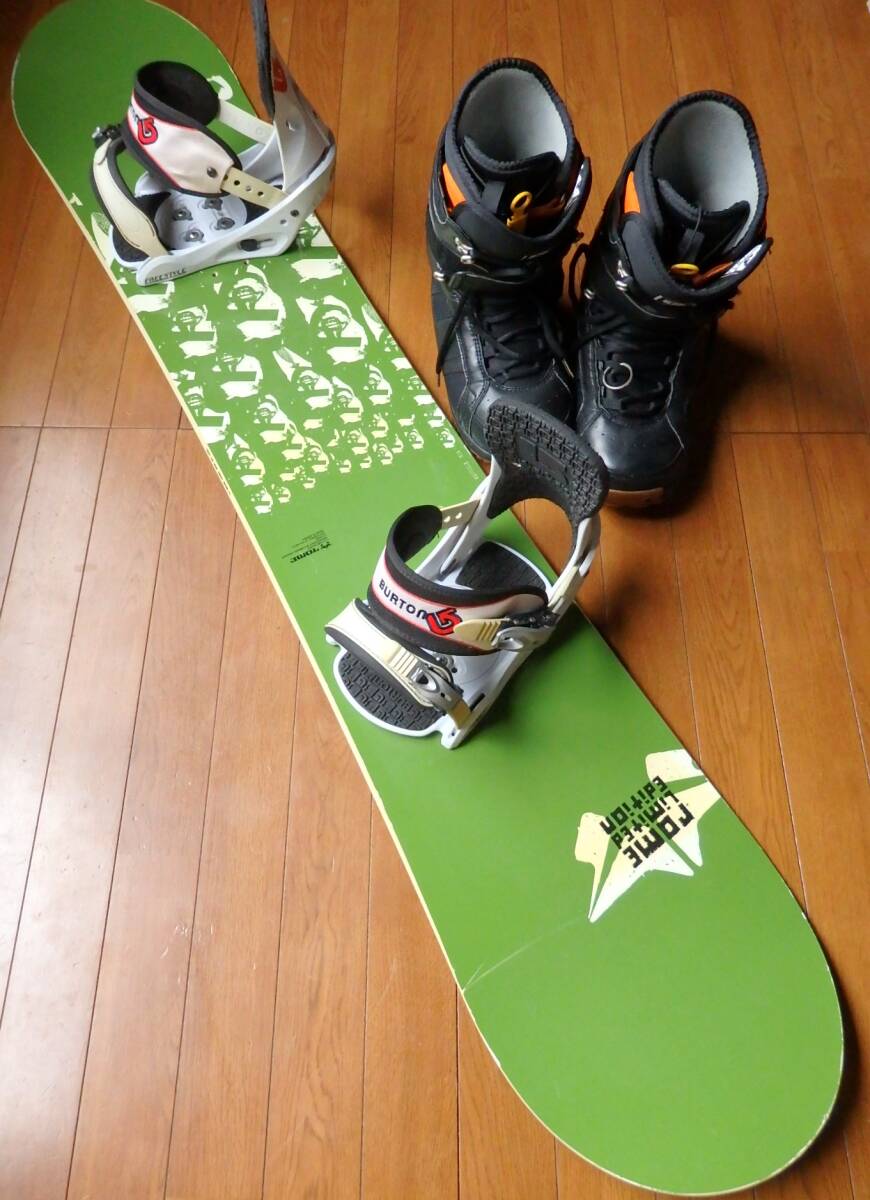 ROME,BURTON 3点セット 板156cm、ブーツ27.5cm拍卖