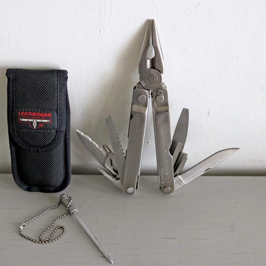 90年代 ビンテージ LEATHERMAN SUPER TOOL レザーマン スーパーツール made in USA 1st model キャンプ ツーリング アウトドア マルチ 工具拍卖