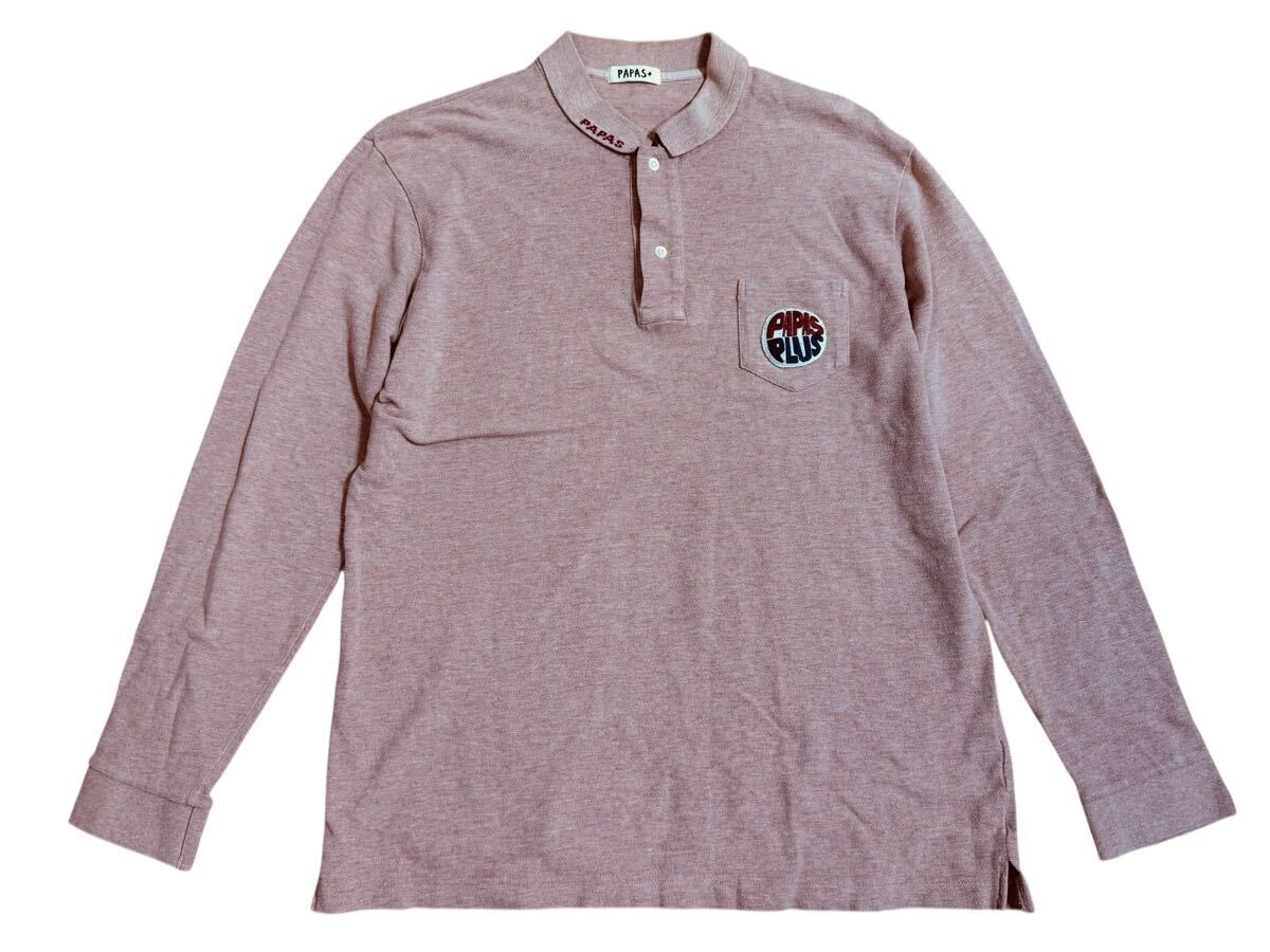 PAPAS PLUSパパスプラス 長袖ポロシャツL ゴルフウェア拍卖