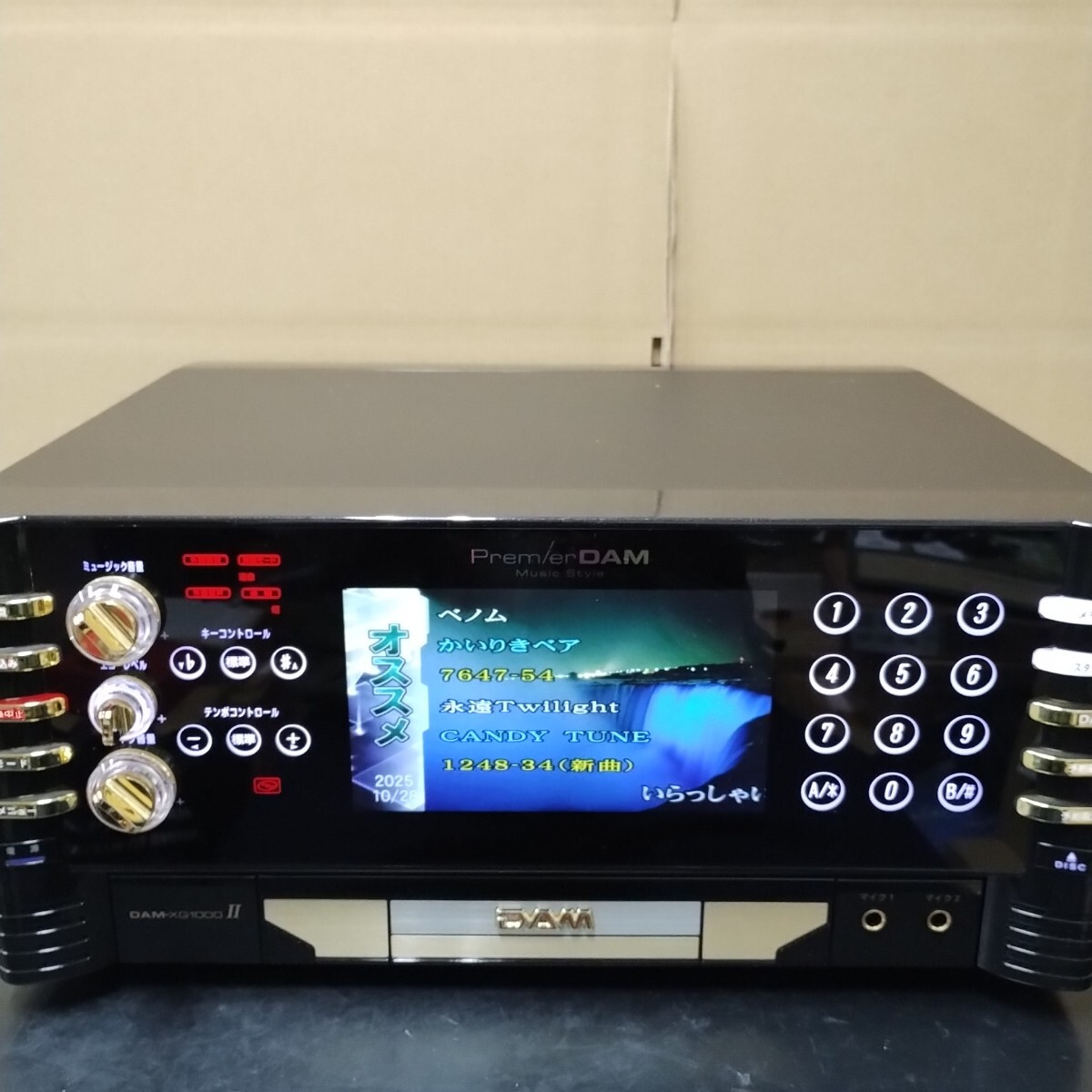 SFZ49 業務用 第一興商 DAM コントローラー DAM-XG1000Ⅱ 黒 中古 点検動作品 フィルター無し 拍卖