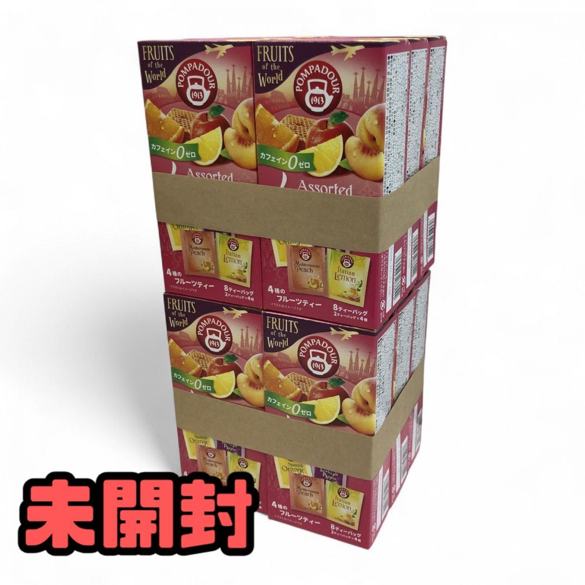 ★未開封★ ハーブティー 12点 ポンパドール 4アソート フルーツティー ティーバッグ 8袋入 賞味期限2028.3.1 AQK806907相拍卖