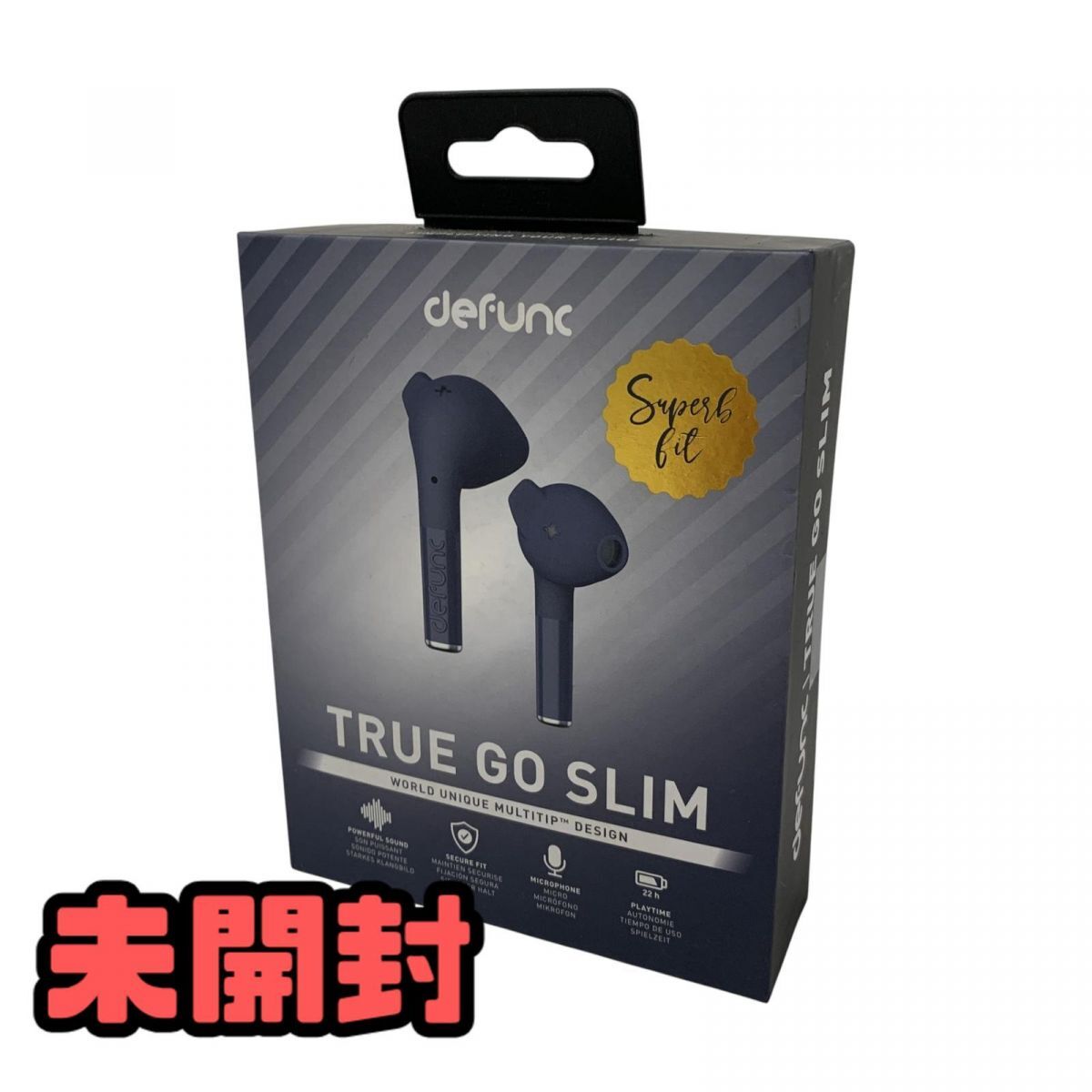 ★未開封★ ワイヤレスイヤホン Defunc デファンク TRUE GO SLIM BL D4214 ブルー 直接お渡し歓迎 WMK839097相拍卖