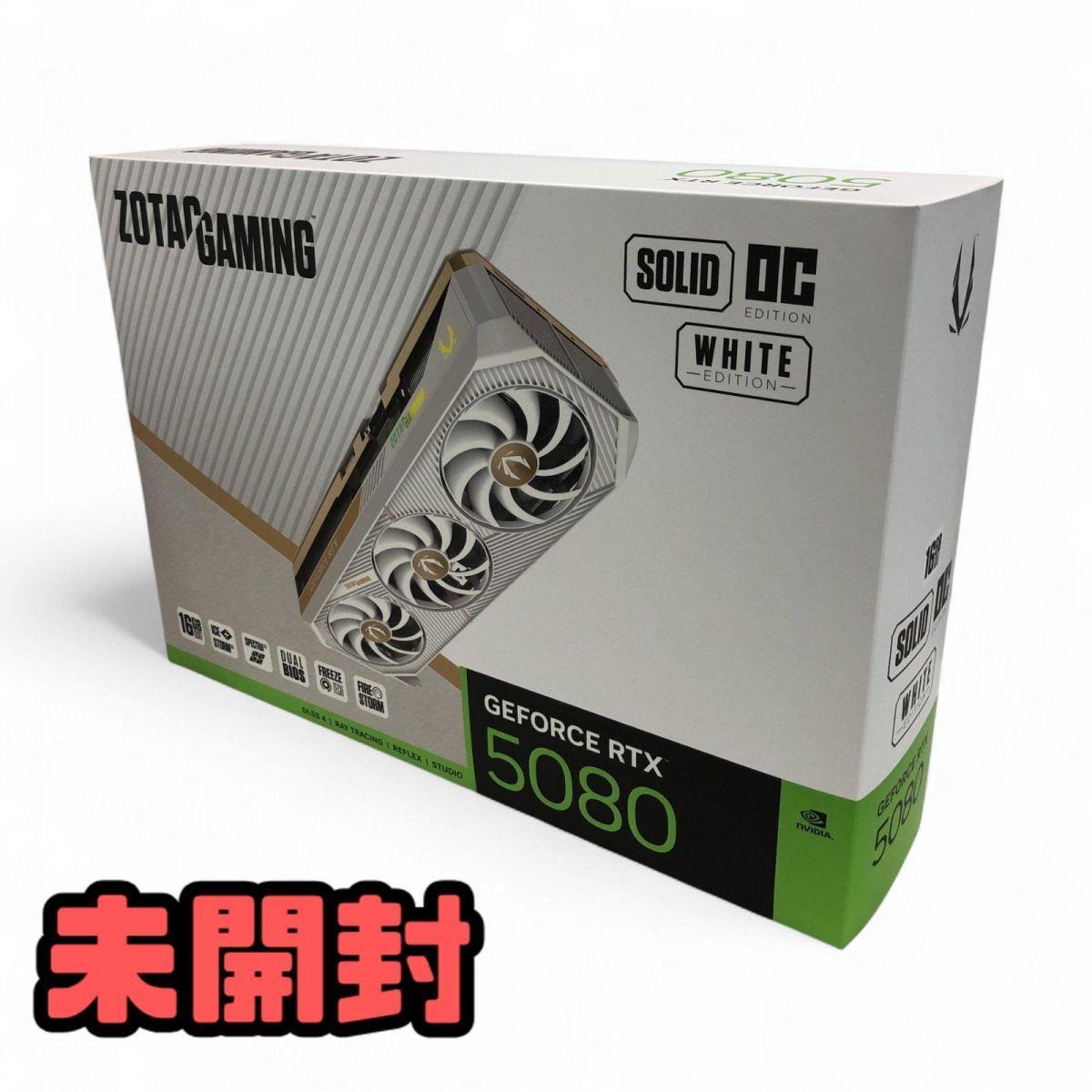 ★未開封★ グラフィックボード ZOTAC ゾタック GeForce RTX5080 SOLID OC 16GB 256BIT GDDR7 直接お渡し歓迎 BQK829117大拍卖