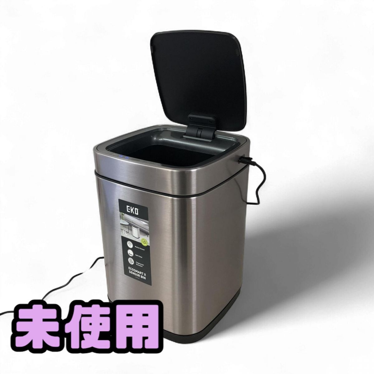★未使用★ ごみ箱 EKO エコスマートXセンサービン センサー式 自動開閉式 EK9252R 直接お渡し歓迎 BBK862562相拍卖