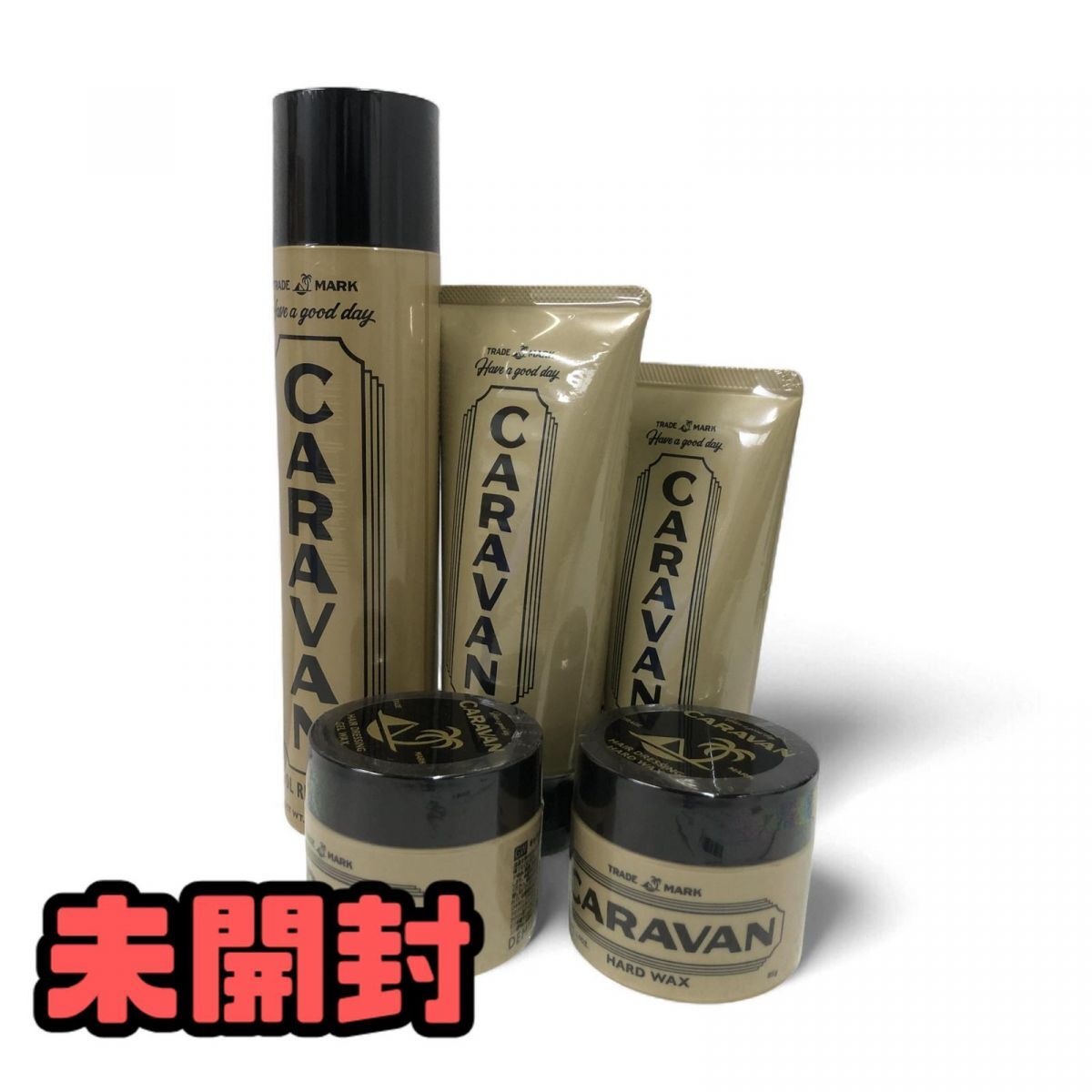 ★未開封★ ヘアケア スタイリング剤 まとめ 5点 CARAVAN キャラバン ライトグリース / キャラバン ジェルワック など AYK874581相拍卖
