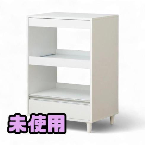 ★未使用★ レンジ台 スライドトレー付き IWATSUKI 岩附 幅60cm ホワイト IW-332 直接お渡し歓迎 OMK855608相拍卖