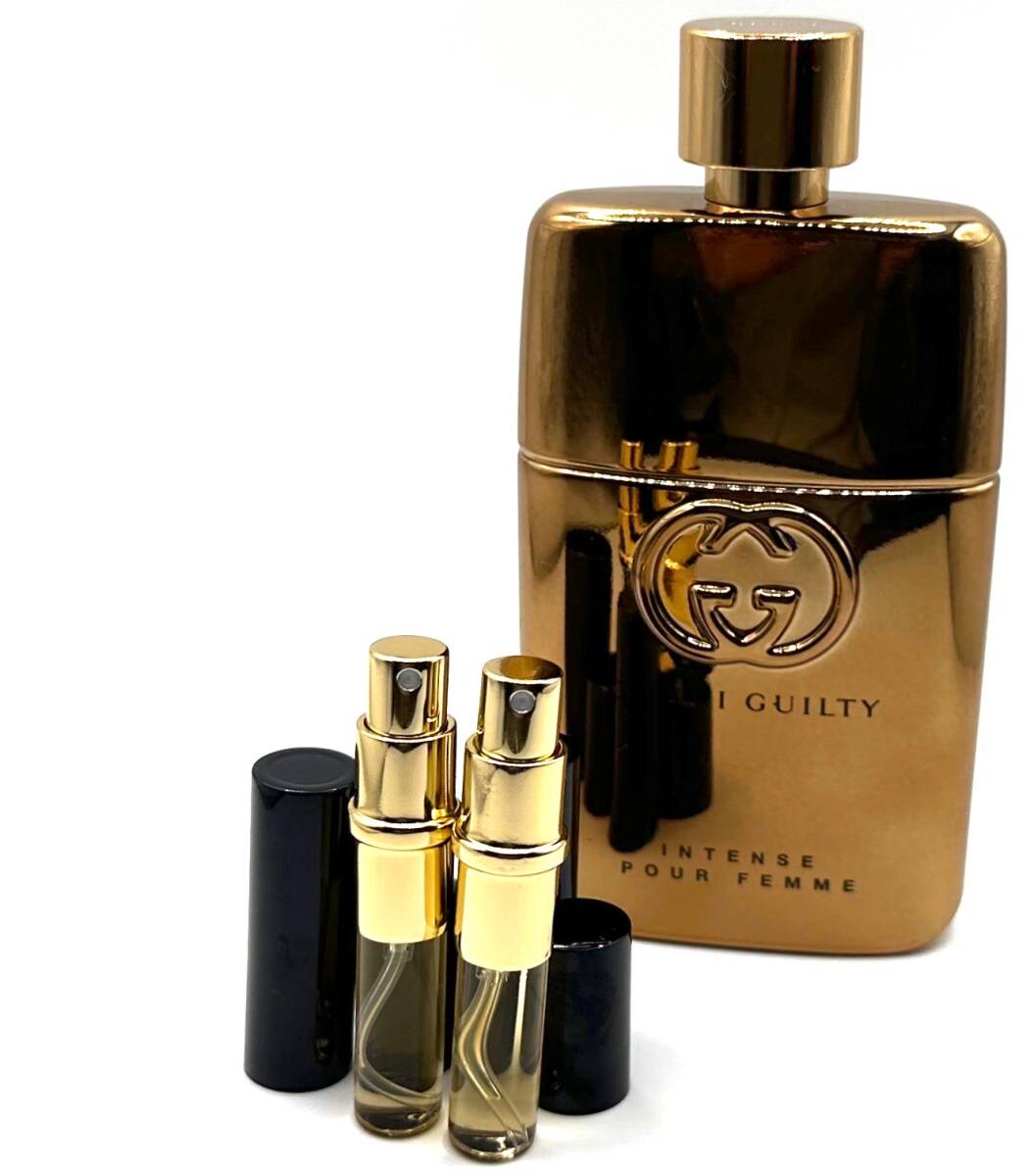 ★グッチ香水・GUCCI GUILTY INTENSE《ギルティ インテンス プールフェム》EAU DE PARFUM POUR FEMME ★3.5ml入 Mini SPRAY×2本セット拍卖