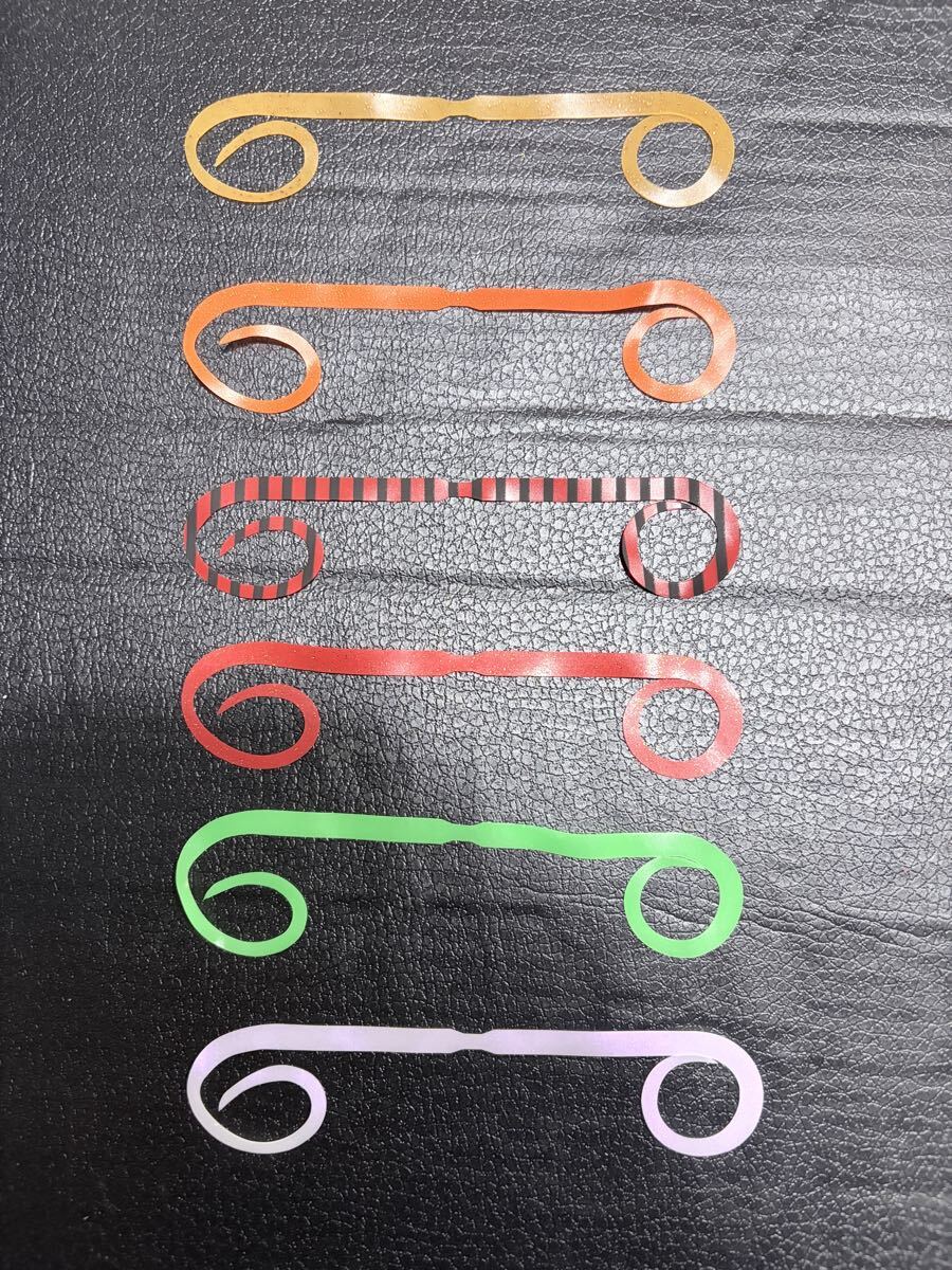 タイラバ ネクタイ 左右非対称 6色5本 計30本 交換キャップL10個おまけ拍卖