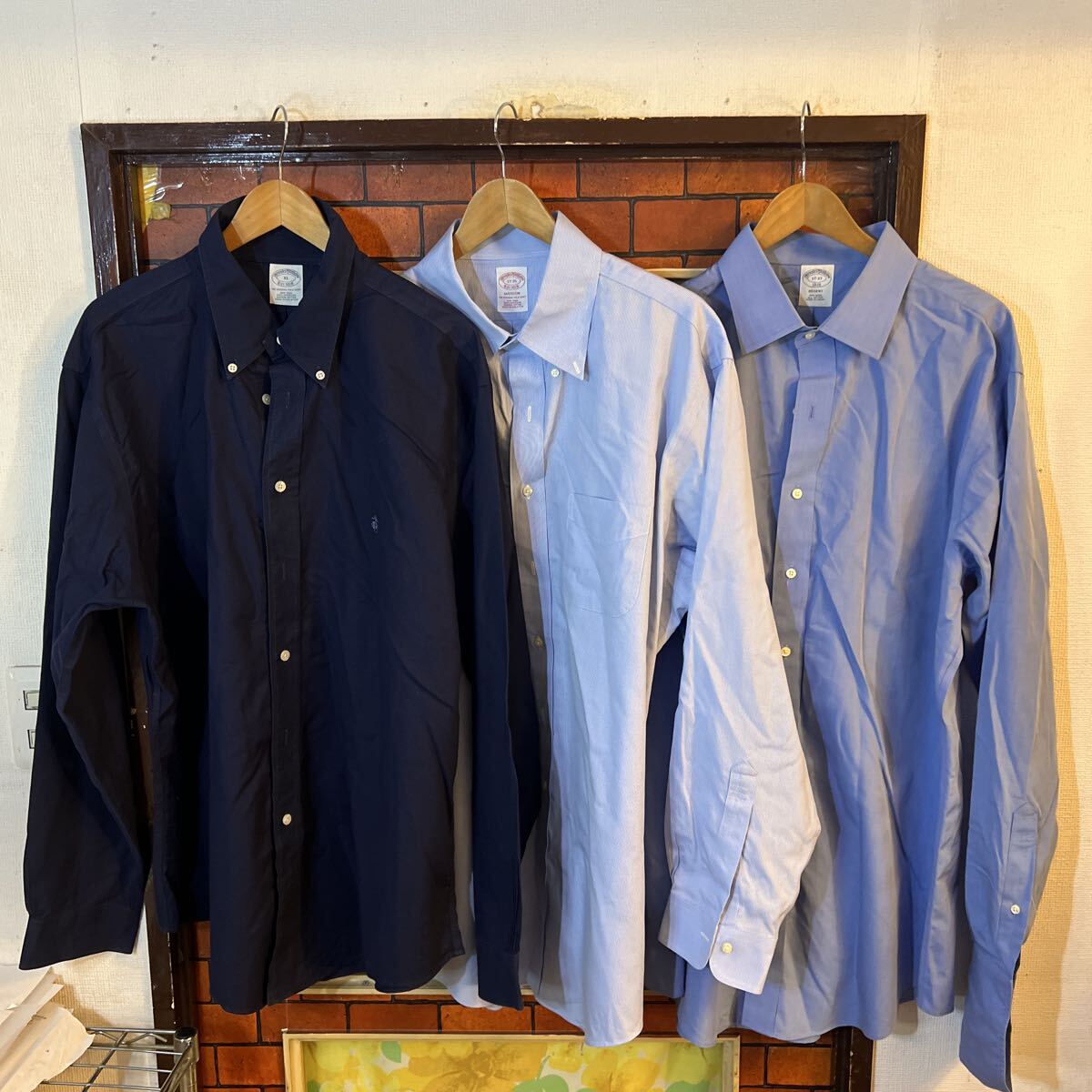 長袖シャツ XL 訳あり含む ブルックスブラザーズ カジュアル ビジネス まとめ売り 5枚セット  アメリカ古着 1円スタート拍卖