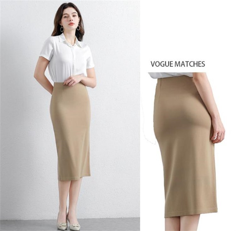 ミディアムスカート Aラインスカート きれいめ オフィスカジュアル レディース L グレー拍卖