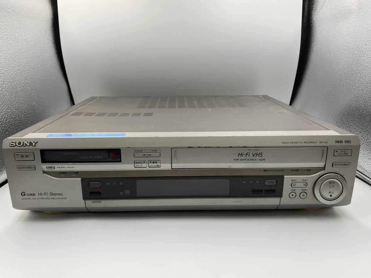 ☆SONY☆ ソニー Hi8 VHS ダブルビデオデッキ WV-H6 通電確認済み NA1955-M拍卖