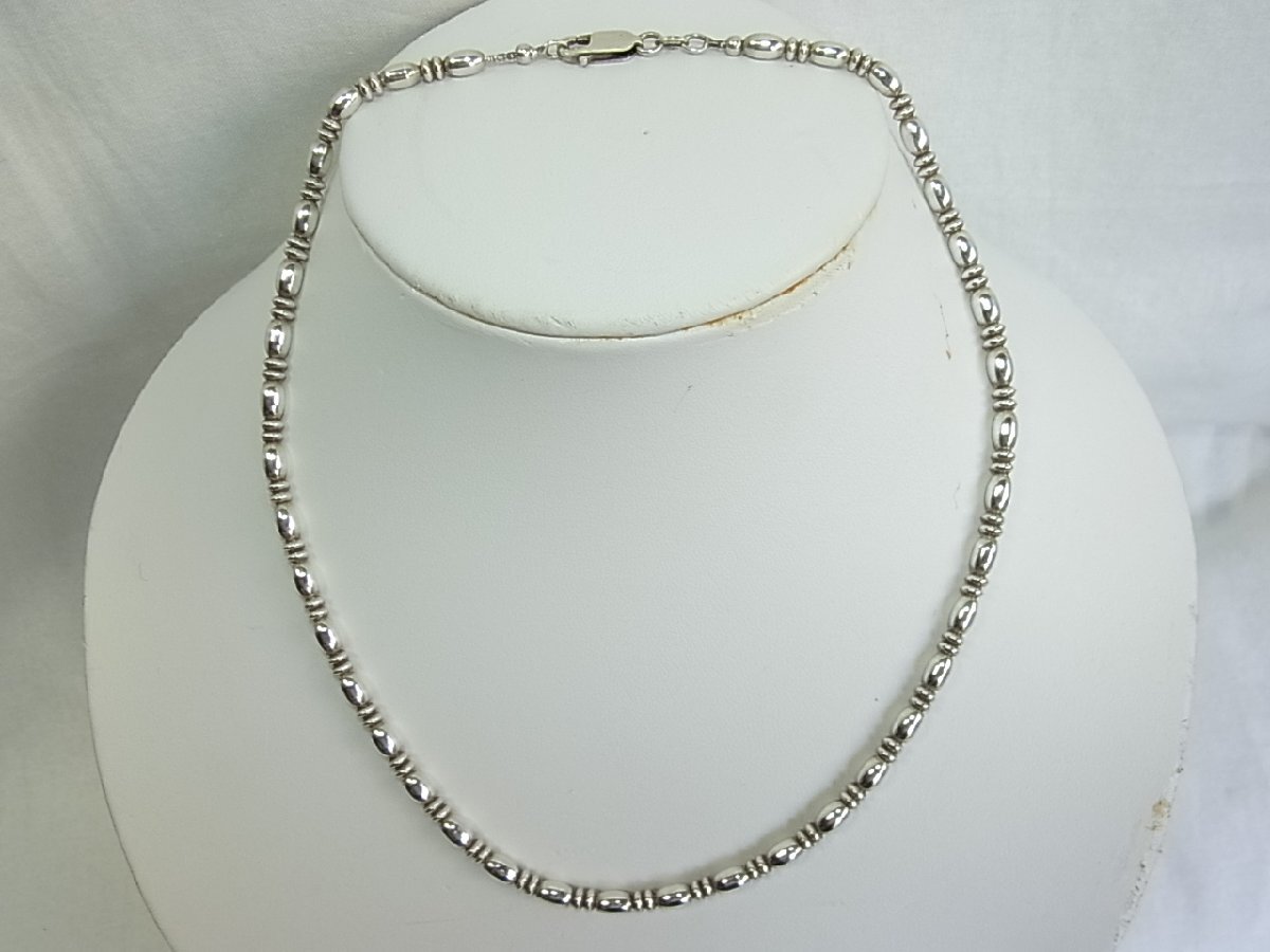 高級仕様SILUVERシルバ-925ネックレス:43cm太さ4.1mm:総重量18.2㌘:★:新品では御座いませんが良い作で綺麗な良い状態です拍卖