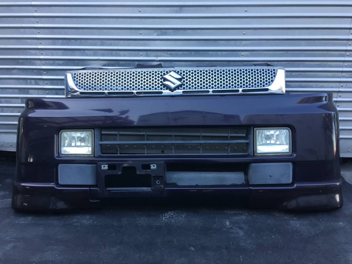 H-BF1016 ★ エブリイ ワゴン DA64W フロントバンパー ZED 平成21年 71714-68H5 フォグランプ スポイラー付 DG64W拍卖