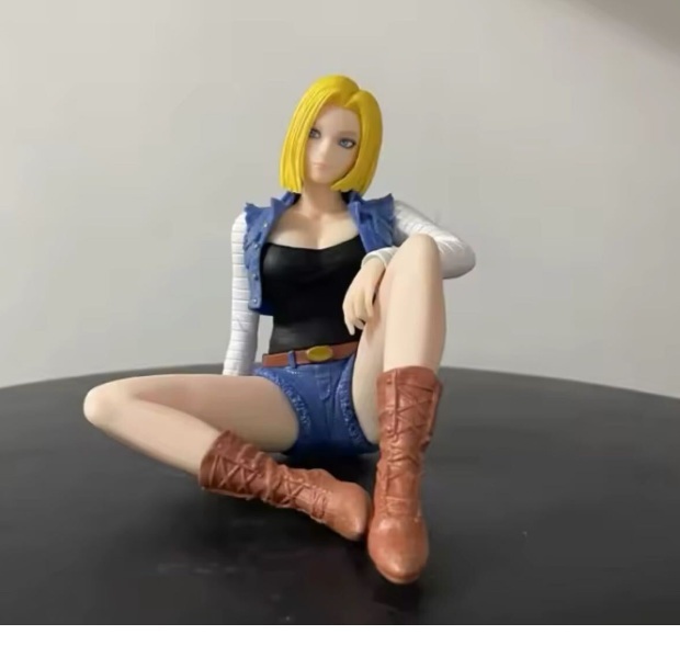 ドラゴンボール 人造人間18号 座り フィギュア PVC製 13cm 新品 81拍卖