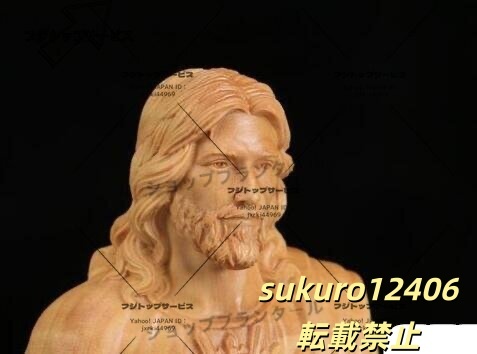 イエス キリスト 聖書の聖立像 木彫り 神像 聖母マリア クリスチャン キリスト教拍卖