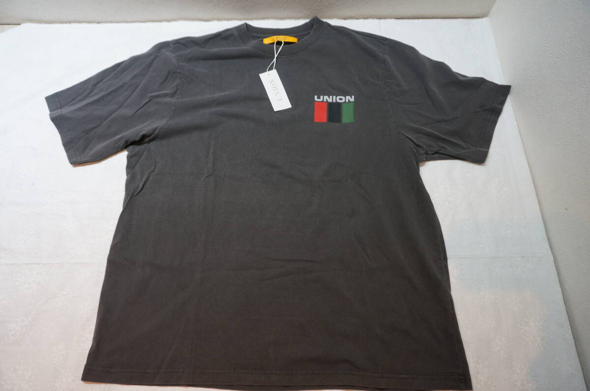 【1300.O】タグ付き! UNION 半袖 Tシャツ サイズ:XXL VINTAGE BLACK PIGMENT 価格:8800円拍卖