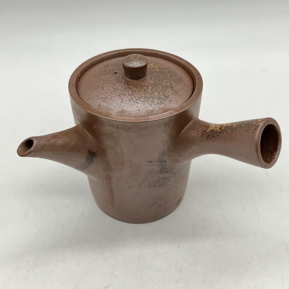 ★sz3326 備前焼 木村陶峰 急須 茶器 陶印 煎茶道具 高さ約11cm 陶器 横手急須 和風 伝統工芸★拍卖