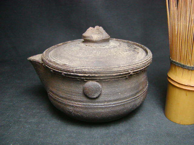 初だし 備前焼 名工森 宝山 南蛮手手造宝瓶 煎茶道具・仁堂・黄哉・陶秀 鉄瓶 紫砂壺 茶碗 唐物拍卖