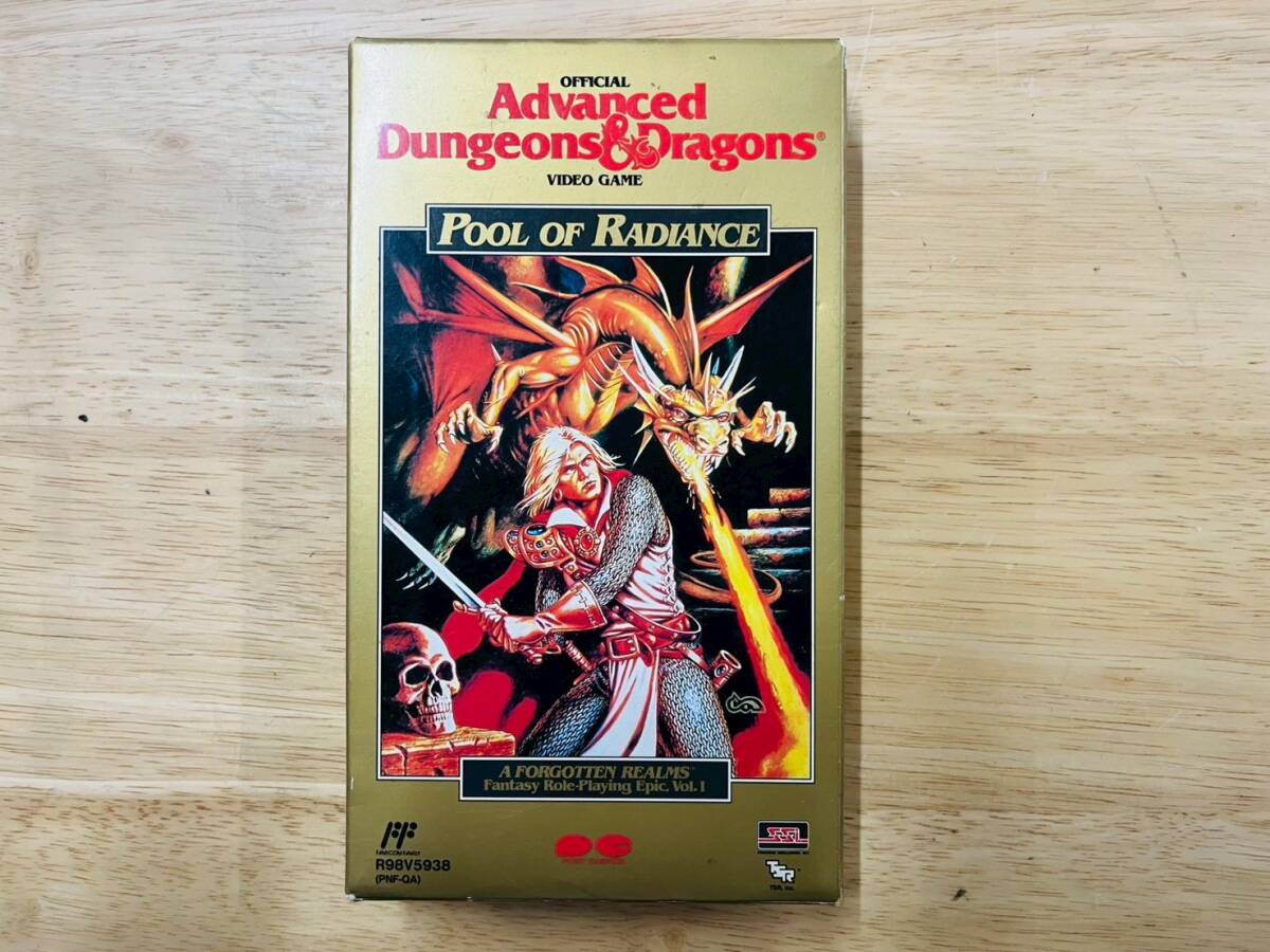 B◆任天堂 FC ファミコン POOL OF RADIANCE プール オブ レイディアンス ポニーキャニオン ソフト カセット 箱 ハガキ 取説付き◆拍卖