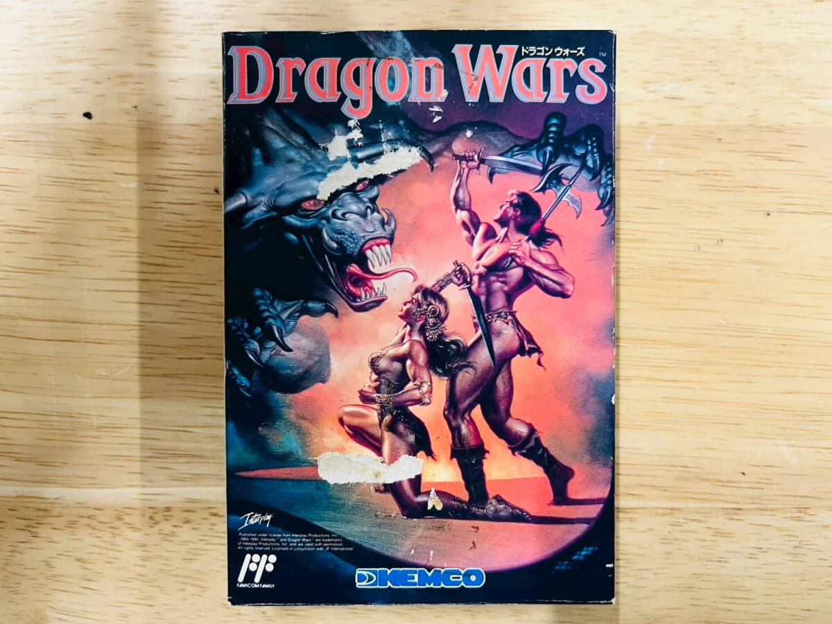 B◆任天堂 FC ファミコン Dragon Wars ドラゴンウォーズ KEMCO コトブキシステム ソフト カセット 箱 取説付◆拍卖
