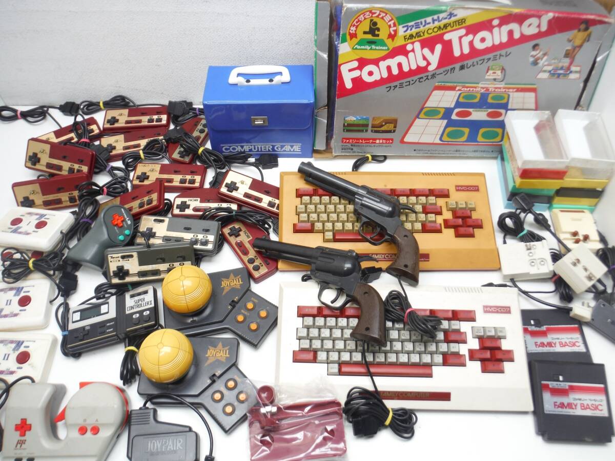 ジャンク FC ファミコン 周辺機器 まとめて(コントローラー ジョイカード ジョイボール ファミリーベーシック ガン ファミスティック拍卖
