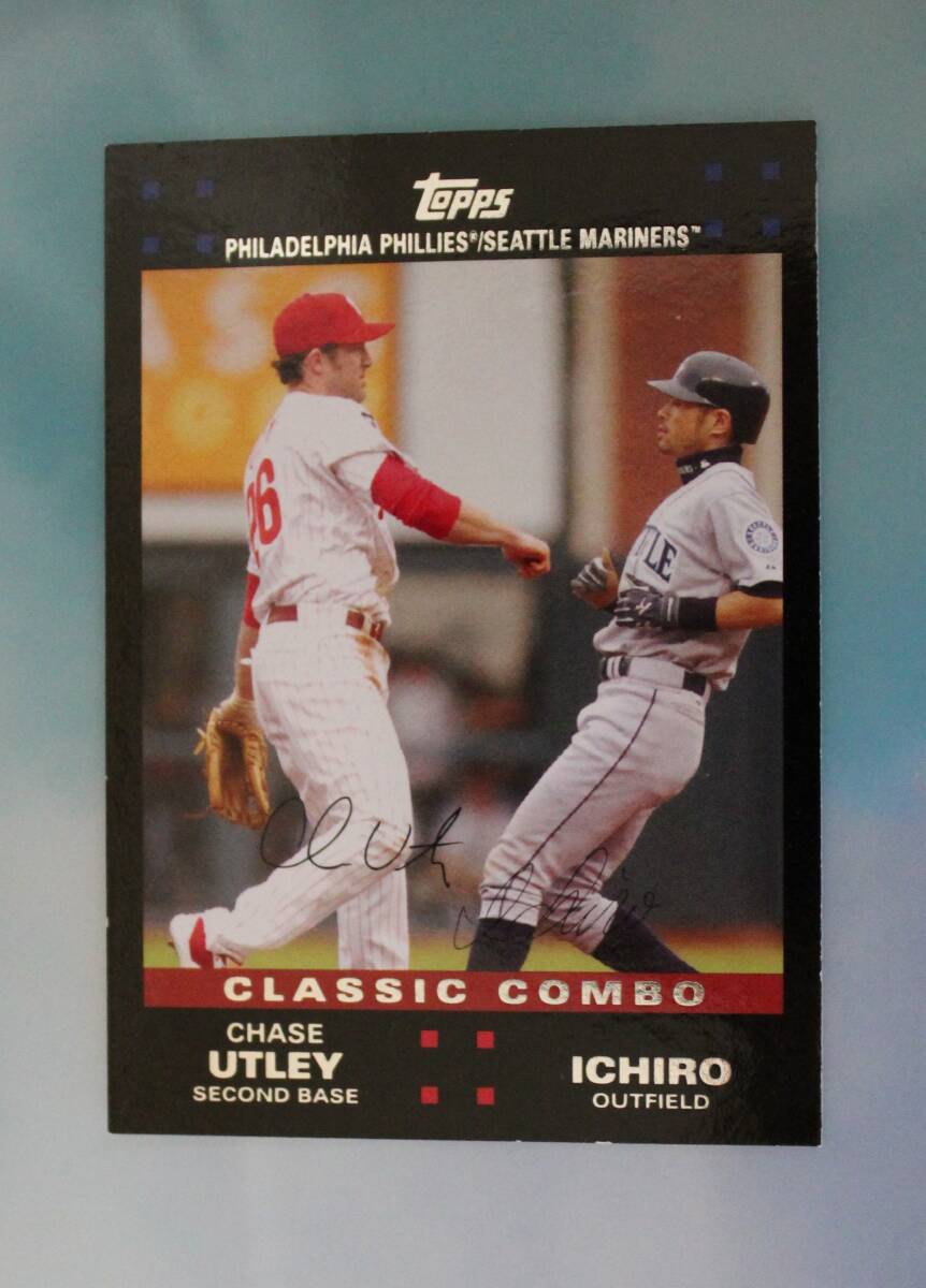 2007年 topps社発行 MLB チェイス・アトリー(フィリーズ)&イチロー(マリナーズ) ダブルサインカード拍卖