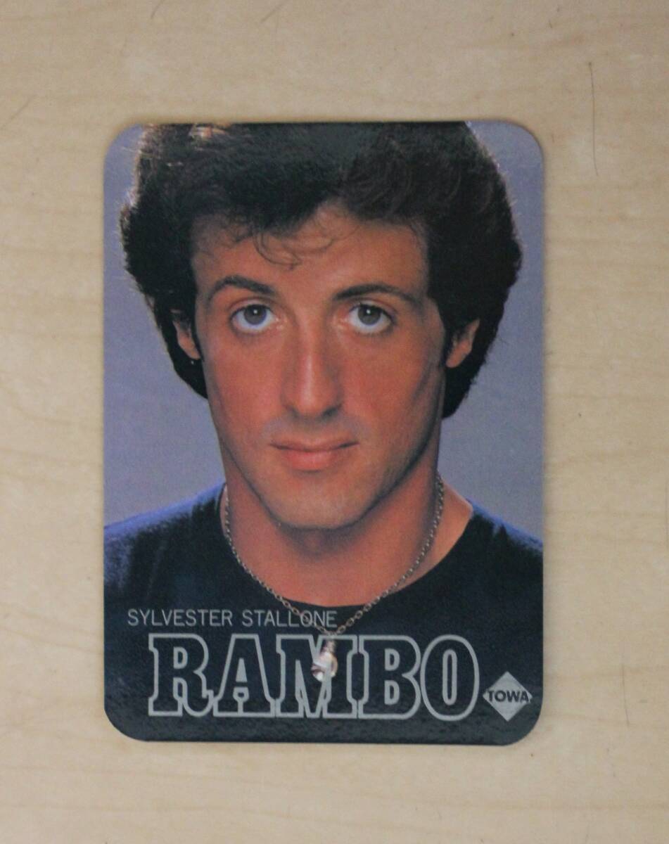 1982年公開 シルヴェスター・スタローン主演 映画「ランボー」&「地中海殺人事件」映画館名入り 宣伝用 ミニカレンダー拍卖