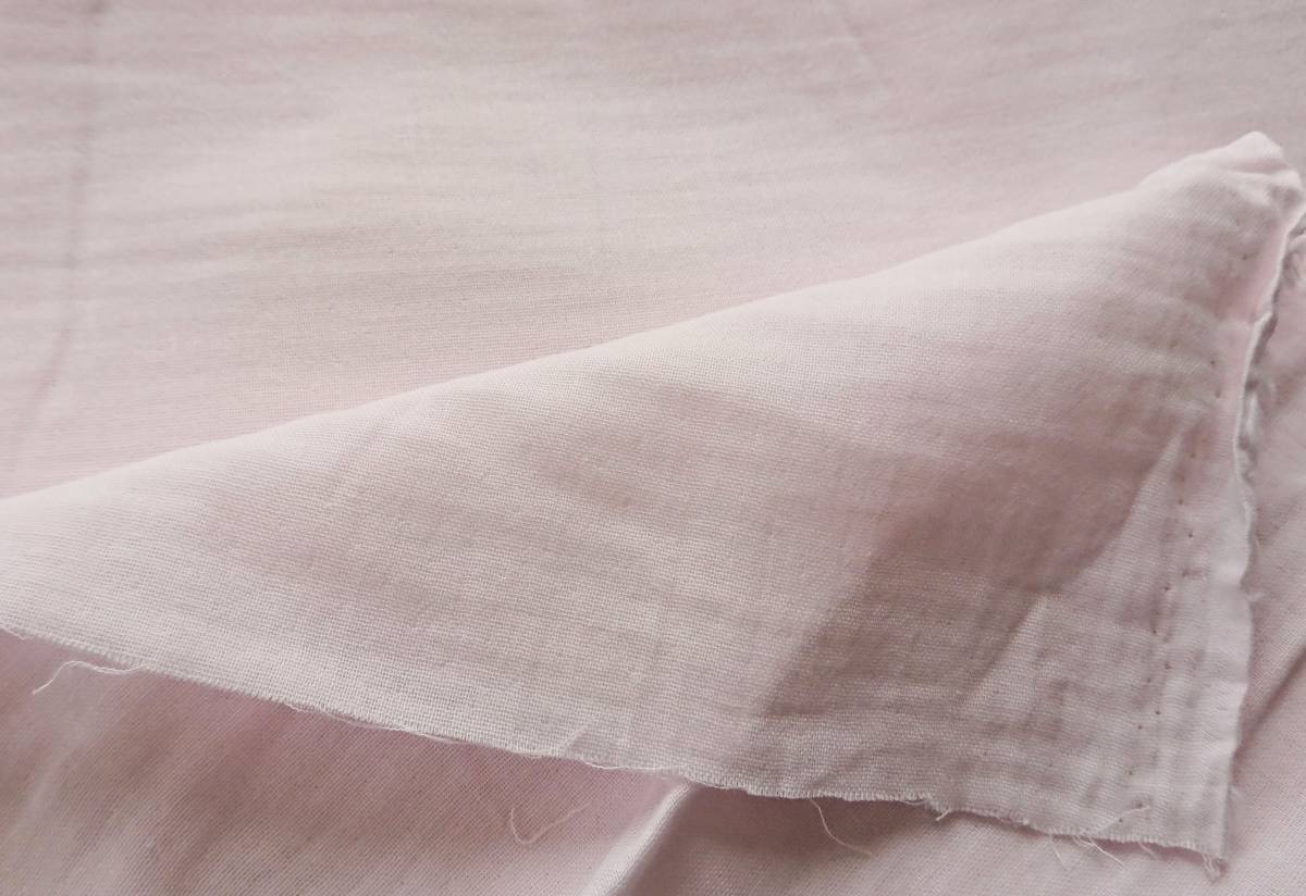 CHECK&STRIPE★幅広ダブルガーゼ・ライトピンク145×150拍卖