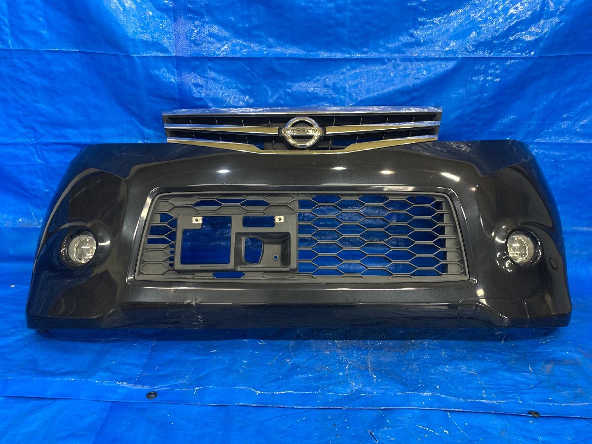 ルークス ML21S フロントバンパー グリル,フォグ付き 品番 62022-4A01C 年式H24/11 カラー№ZJ3 棚 バI3 700928拍卖