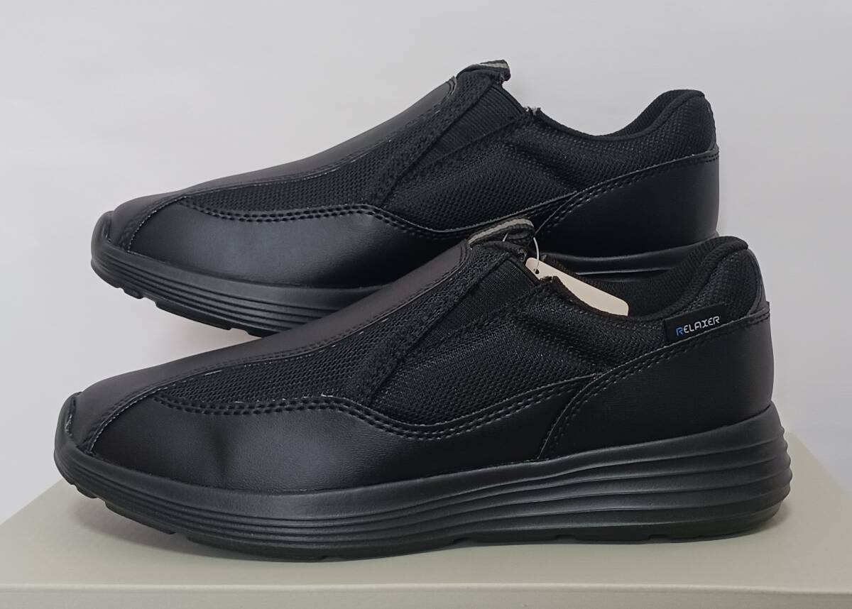 アサヒ軽量メンズウォーキングRELAXER(リラクサー)010ブラック 26.5拍卖