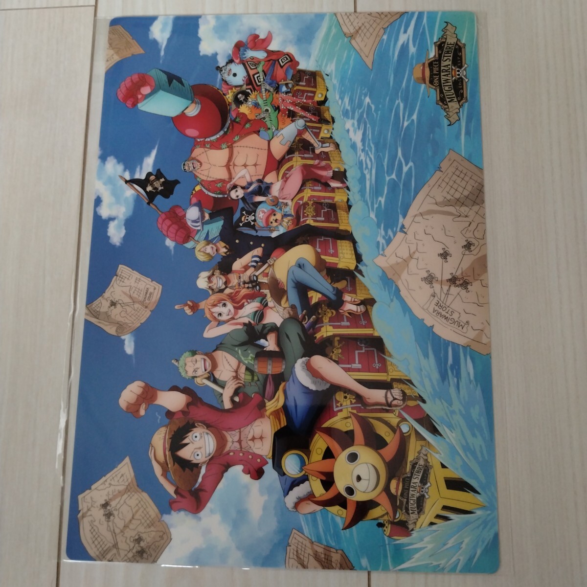 新品未開封★ワンピースALLABROAD!A4下敷き拍卖