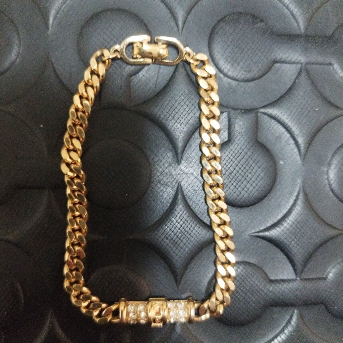 クリスチャンディオール ブレスレット  ラインストーン CDロゴ ビジュ― 売切拍卖