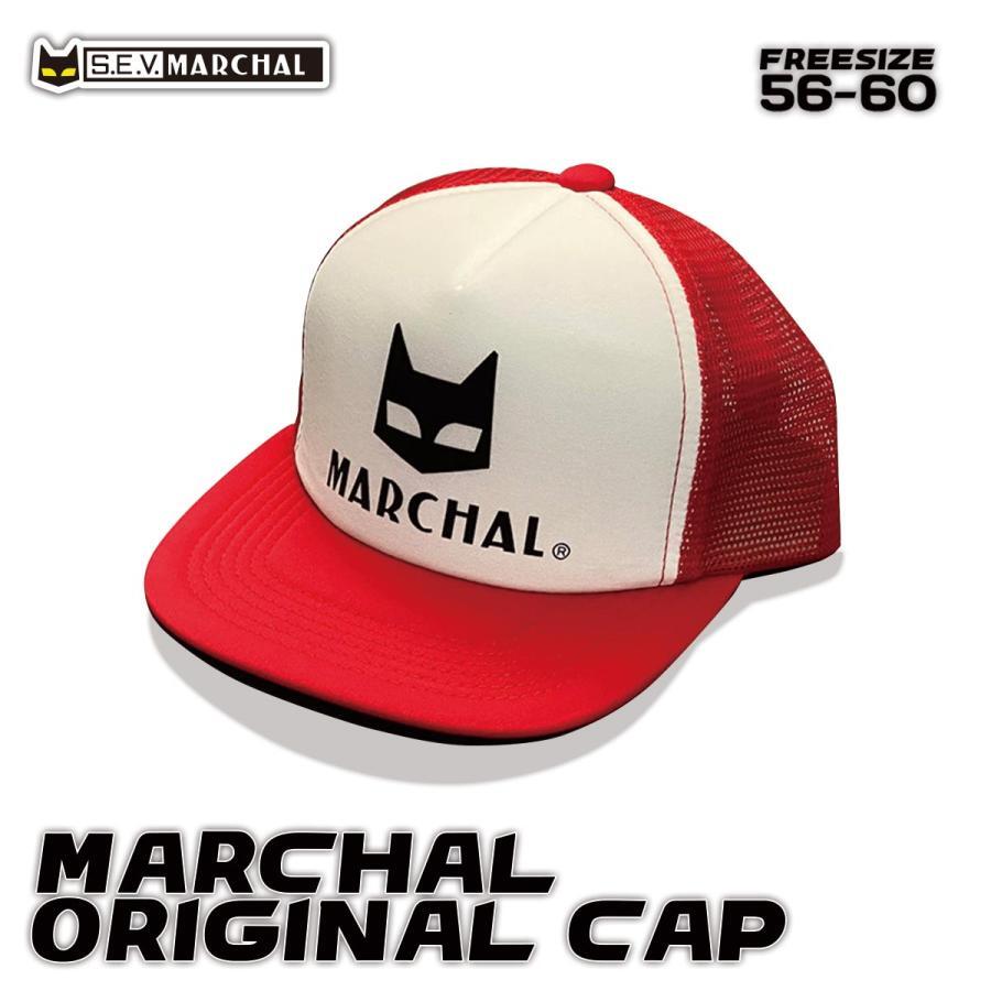 マーシャルオリジナル キャップ ロゴ 赤×白 フリーサイズ 56~60cm 帽子 旧車 バイク 単車 ツーリング 800-3013拍卖