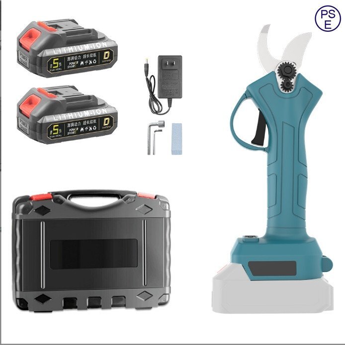 新型電動ハサミ 充電式 切断直径25mm 庭木/枝切り/果樹用/電線/ケーブルなど 剪定鋏 21V電池2個(A139)拍卖