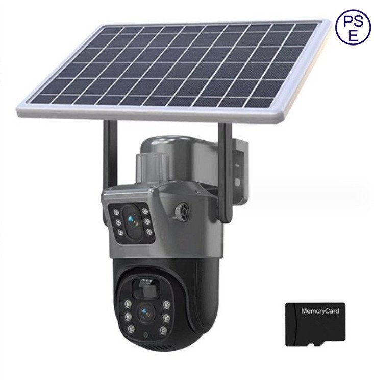 防犯カメラ 屋外 ソーラー 2K画素 無線 wifi 電源不要 工事不要 ネットワークカメラ 家庭用 AI人感検知 夜間カラー 遠隔監視機能(A252)拍卖