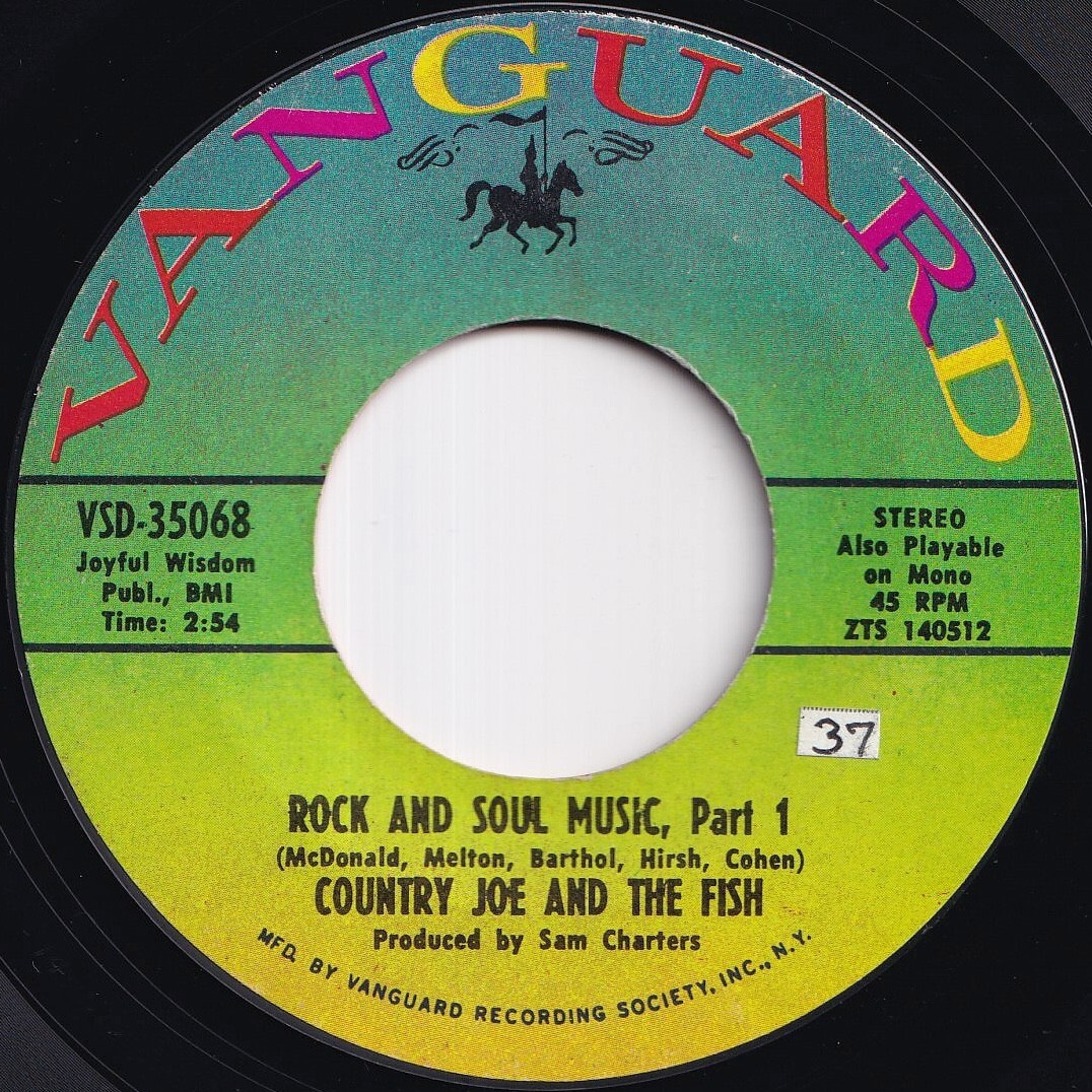 Country Joe And The Fish Rock And Soul Music Vanguard US VSD-35068 212678 ROCK POP ロック ポップ レコード 7インチ 45拍卖
