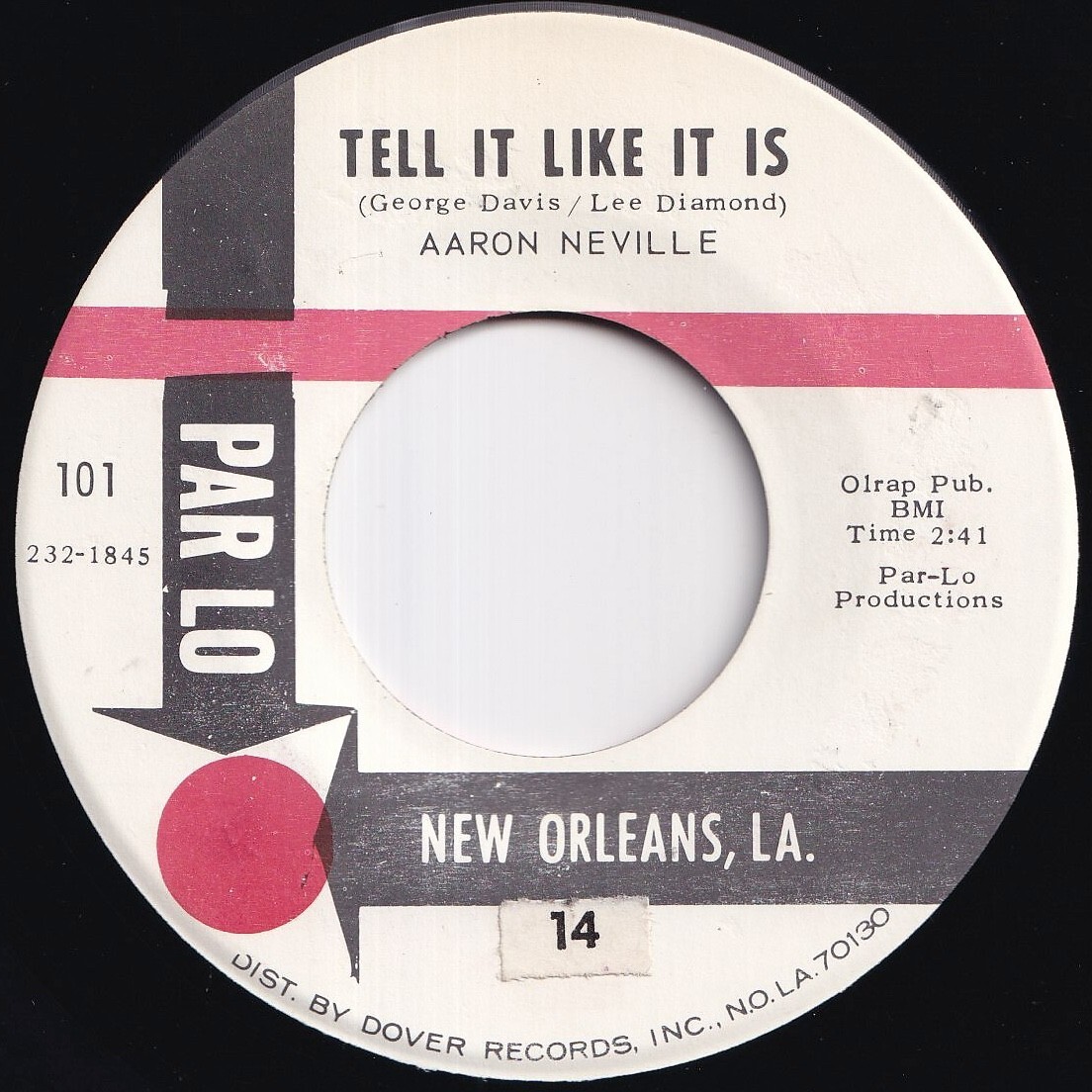 Aaron Neville Tell It Like It Is / Why Worry Par Lo US 101 212646 SOUL ソウル レコード 7インチ 45拍卖